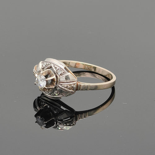 Bague 54 Bague Art Déco diamant 58 Facettes