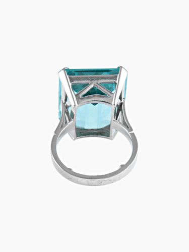 Bague 54.5 Bague Aigue-marine 58 Facettes