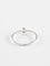50 Bague Solitaire Saphir Blanc et Or Blanc 58 Facettes