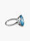 Bague 52.5 Bague Argent Art Déco Pierre de Synthèse 58 Facettes