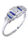 Bague 54 Bague Art Déco, saphirs, diamants 58 Facettes 063541