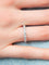 Bague 52 ALLIANCE DEMI TOUR EN OR BLANC ET DIAMANTS 58 Facettes 160019