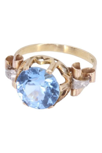 Bague 50 BAGUE ANCIENNE TOPAZE 58 Facettes 077571