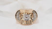 Bague Bague Tank en or jaune et diamants 58 Facettes 27144