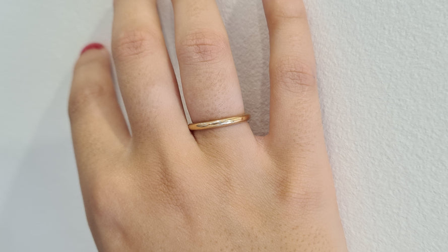 Bague 50 Alliance en Or rose 58 Facettes