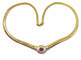 Collier Collier rubis cabochon diamants 58 Facettes