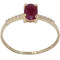 Bague 53 Bague rubis, diamants 58 Facettes 063581
