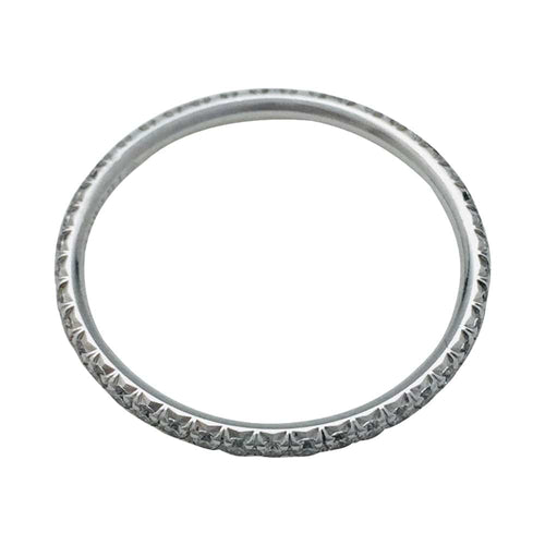Bague 52 Bague Tiffany & Co.,"Métro", or blanc et diamants. 58 Facettes 29062