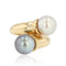 Bague 53 Bague duo perle blanche et perle grise diamants 58 Facettes 21-324-53