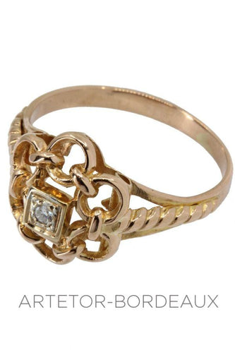 Bague 54 Bague diamant années 50' 58 Facettes 33151