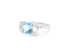 Bague 54 Bague Or blanc Topaze 58 Facettes 00710CN