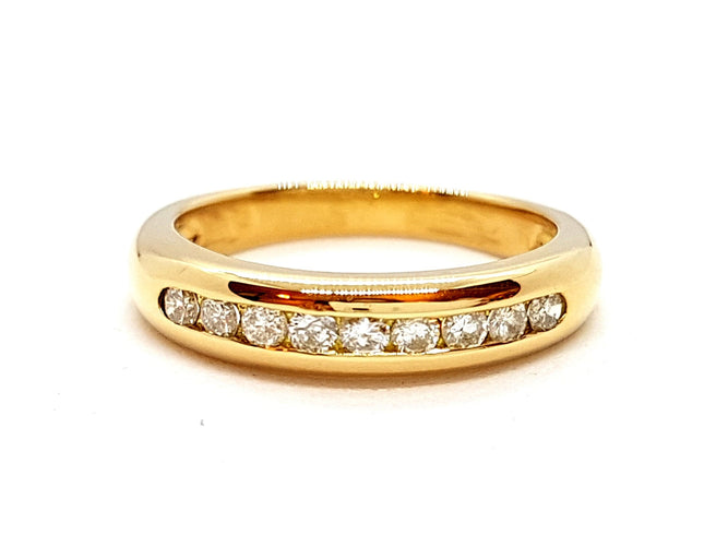 Bague 51 Bague Alliance Or jaune Diamant 58 Facettes 00671CN