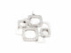 Pendentif Dinh Van Pendentif Impression Or blanc Diamant 58 Facettes 00036GD