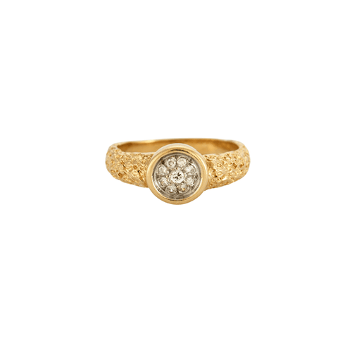 Bague 53 Bague bandeau or texturé Diamants 58 Facettes 240047
