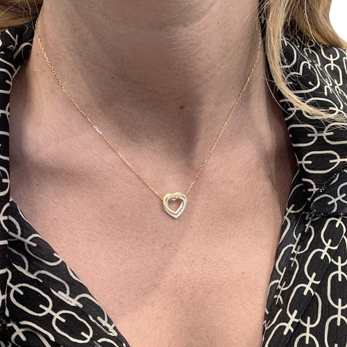 Collier Collier Cartier Coeur Trinity trois ors et diamants. 58 Facettes 30010