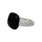 Bague 51 Bague Pomellato "Capri" en or blanc, diamants et jais. 58 Facettes 30411