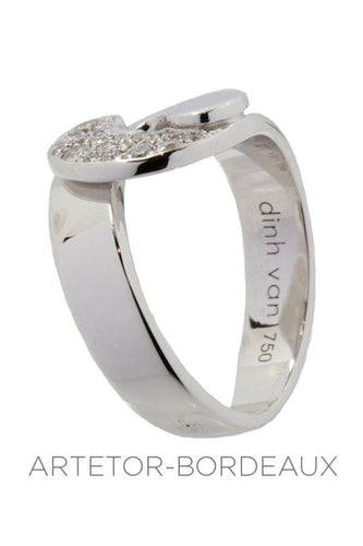Bague 52 Bague Dinh Van Double Sens Or Blanc 58 Facettes 30911