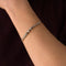 Bracelet Bracelet ancien ligne motif floral serti de diamants 58 Facettes 19-053