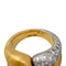 Bague 53 Bague entrelacée en or jaune et diamants. 58 Facettes 29741