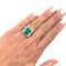 Bague 50 Bague en or jaune jupe émeraude 4,12 carats, diamants. 58 Facettes 30506