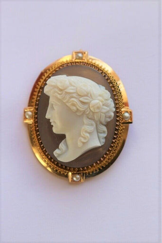 Broche Broche camée néo-classique figurant la déesse Flore 58 Facettes 299