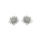 Boucles d'oreilles Boucles d'oreilles "Flocons" en platine et diamants. 58 Facettes 30497