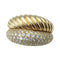 Bague 49 Bague OJ Perrin, "Verona", double jonc en or jaune et brillants. 58 Facettes 26778-1