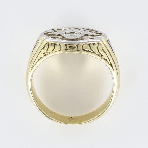 Bague 54 Bague chevalière homme maçonnique 58 Facettes 19-176-54