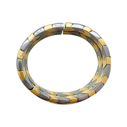 Bracelet Bracelet Bulgari en or et acier. 58 Facettes 30432