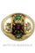 Bague Bague boule rubis, émeraudes et diamants 58 Facettes