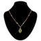 Pendentif Pendentif péridot et sa chaîne sertie d'opales 58 Facettes 18-379