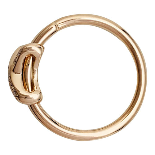 Bague 55 Bague Chaumet "Jeux de Liens" or rose et diamants. 58 Facettes 30679