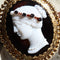 Broche Camée ancien sur agate bi-couche monté en broche 58 Facettes 21-337