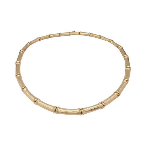 Collier Collier Cartier modèle "Bamboo", or jaune. 58 Facettes 29167
