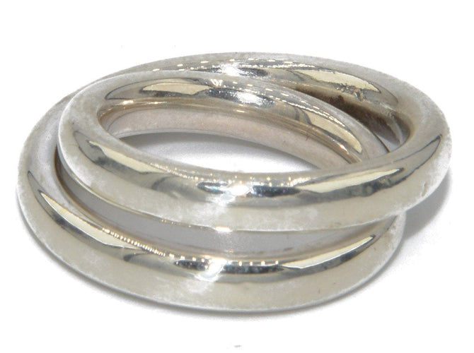 Bague Bague de la maison Hermès collection Vertige en argent 58 Facettes 0
