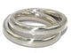 Bague Bague de la maison Hermès collection Vertige en argent 58 Facettes 0