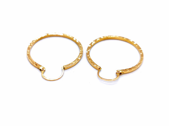 Boucles d'oreilles Boucles d'oreilles Créoles Or jaune 58 Facettes 990299CD