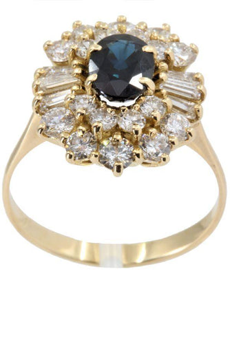 Bague 56 Bague saphir et diamants 58 Facettes 33621