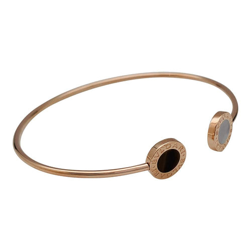 Bracelet Bracelet Bulgari, "Bulgari-Bulgari", or rose, oeil de tigre et nacre. 58 Facettes 30594