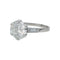 Bague 59 Solitaire en platine, diamant 2,52 carats D/VS1. 58 Facettes 29032