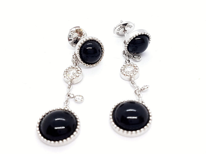 Boucles d'oreilles Susie Otero Boucles d'oreilles Pendants Or blanc Diamant 58 Facettes 06089CD
