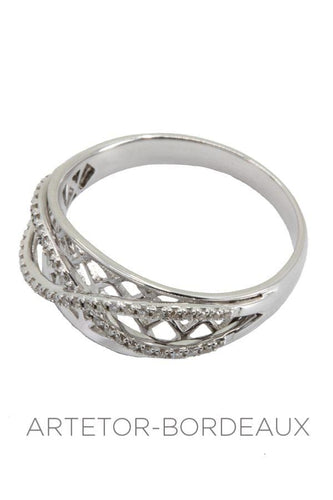 Bague 56 Bague moderne diamants 58 Facettes 34961