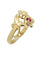 Bague Bague Vous et moi Art Nouveau perle et grenat 58 Facettes 038201