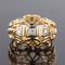Bague 55 Bague vintage fils d'or rose et diamants 58 Facettes 14-185-55