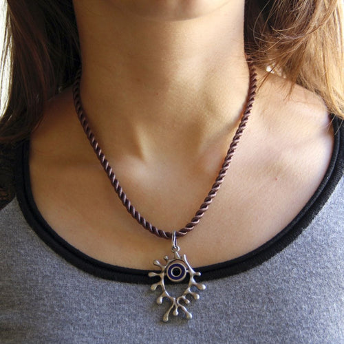 Pendentif Pendentif argent émail moderniste 58 Facettes 17-173A
