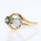 Bague 50 Bague toi et moi saphir vert diamant 58 Facettes 20-403-48