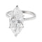 Bague 54 Bague diamant navette de 2,94 carats, platine et or. 58 Facettes 30624