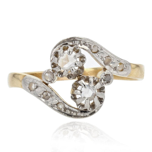 Bague 51 Bague ancienne toi et moi diamants 58 Facettes 21-171-51