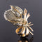 Broche Broche vintage bouquet or et diamants 58 Facettes 17-401