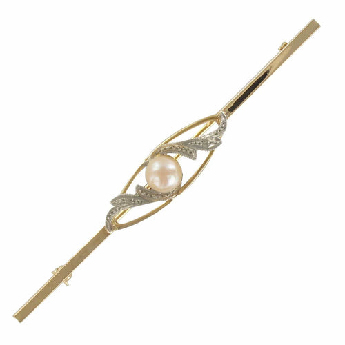 Broche Broche barrette ancienne perle fine 58 Facettes 13-052
